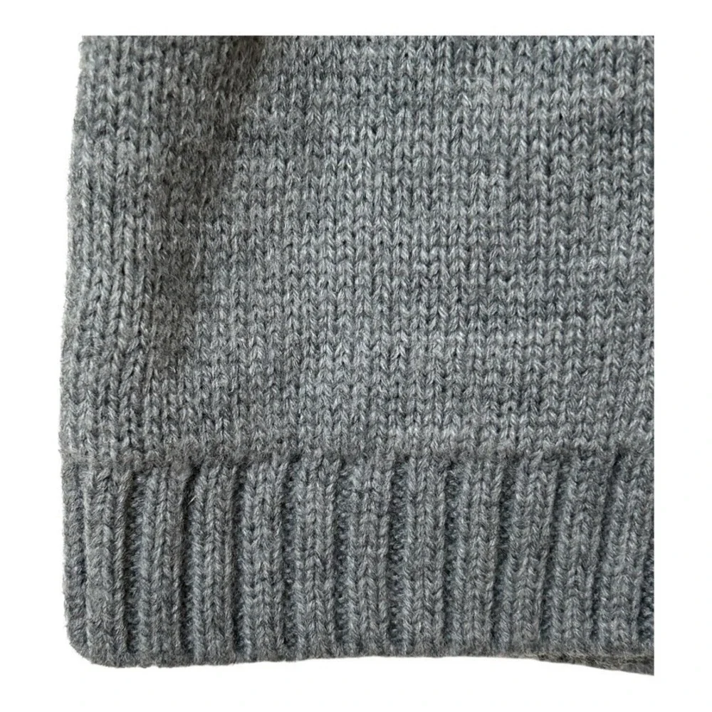 Carter's Boys Nordic Sweater Size 12 Months Gray Blue Button Front GrandpaCore